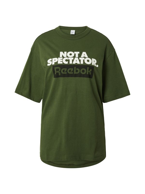 Reebok Reebok Funkcionalna majica 'SPECTATOR'  zelena / črna / bela
