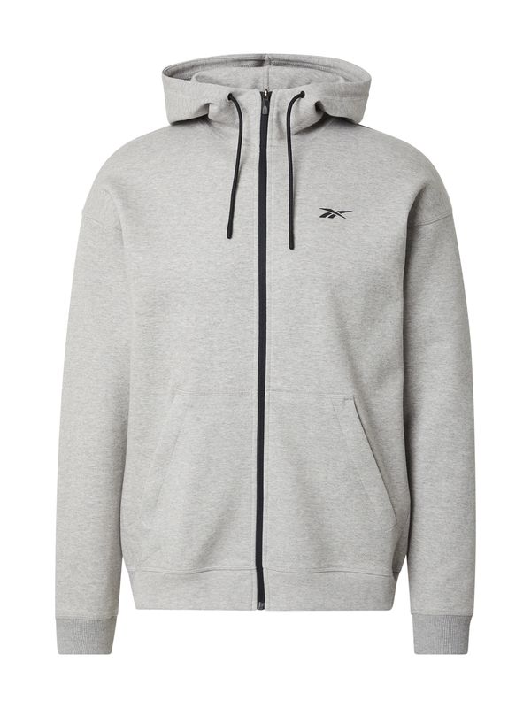 Reebok Reebok Športna jopa na zadrgo  pegasto siva