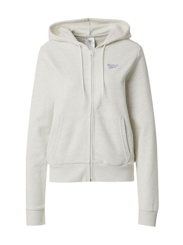 Reebok Reebok Športna jopa na zadrgo  progasto bež / azur / rdeča