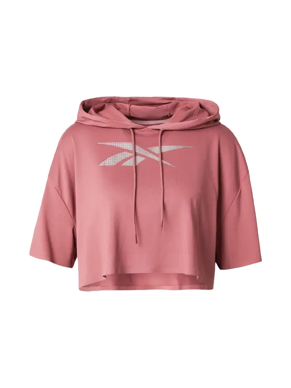 Reebok Reebok Športna majica  svetlo siva / bordo