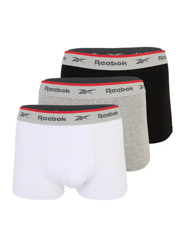 Reebok Reebok Športne spodnjice 'Ovett'  pegasto siva / črna / bela
