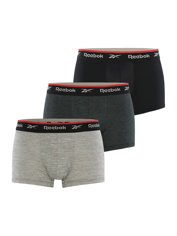 Reebok Reebok Športne spodnjice 'Redgrave'  temno siva / pegasto siva / rdeča / črna