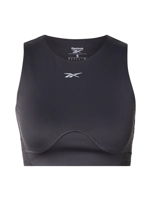 Reebok Reebok Športni top 'LUX CONTOUR'  črna / srebrna
