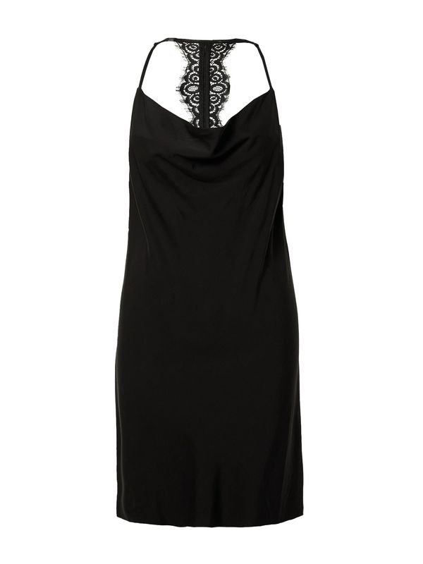 REPLAY REPLAY Koktejl obleka  črna