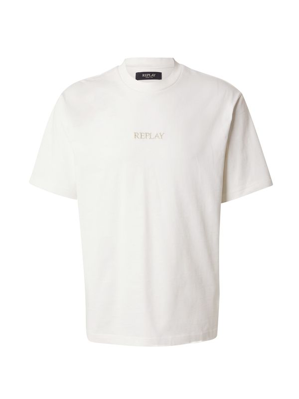 REPLAY REPLAY Majica  kremna / volneno bela
