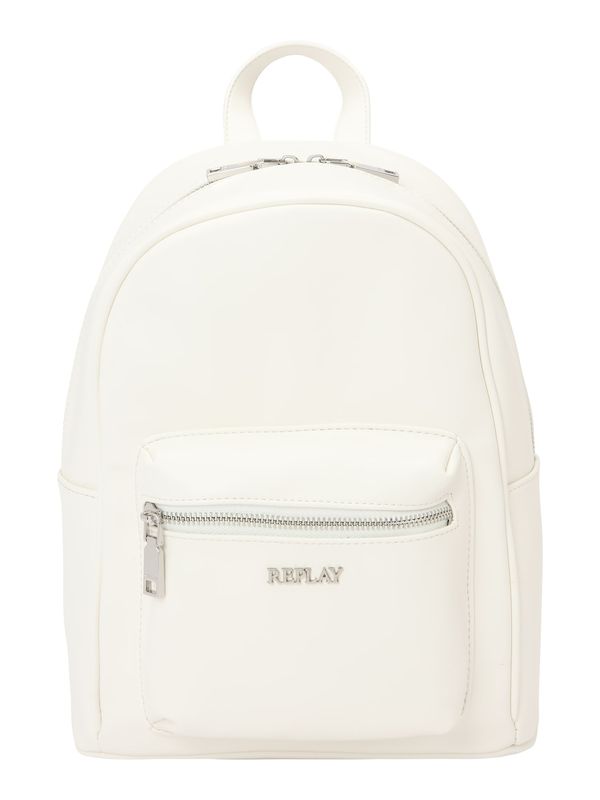REPLAY REPLAY Nahrbtnik  srebrna / bela