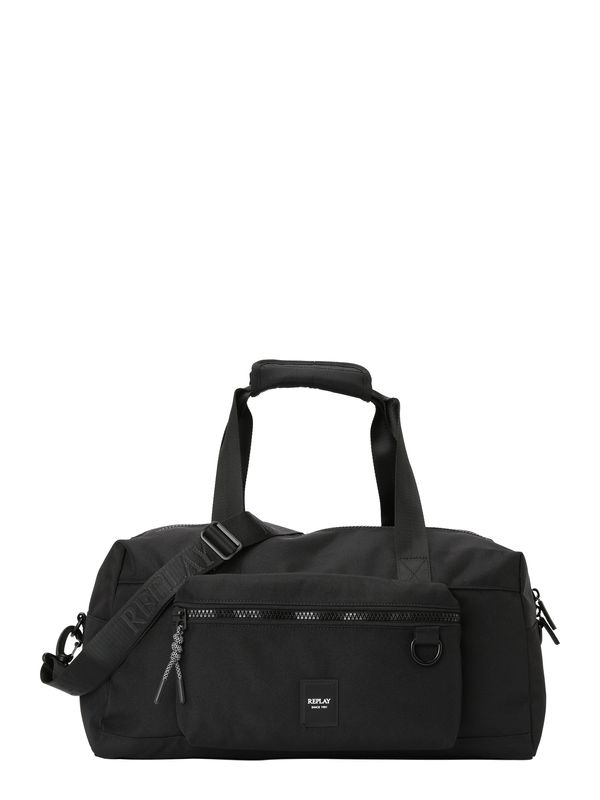 REPLAY REPLAY Potovalna torba  črna