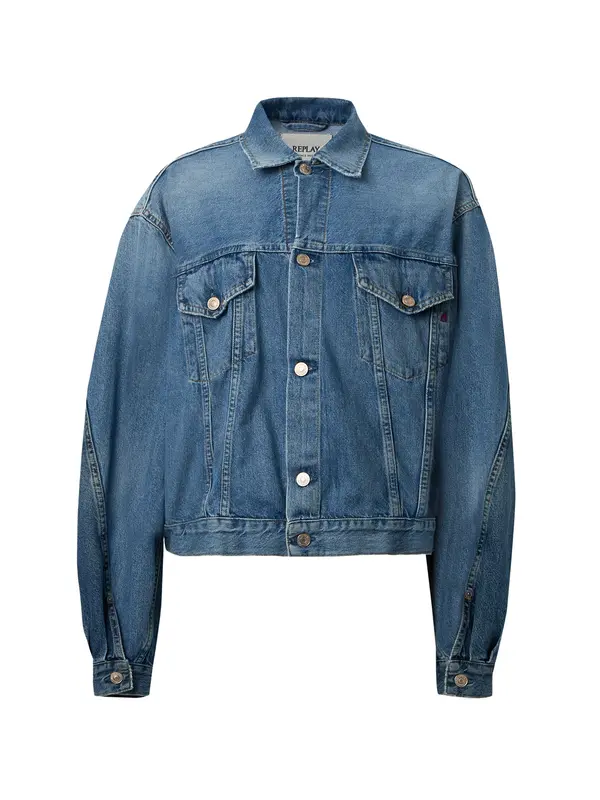 REPLAY REPLAY Prehodna jakna  moder denim