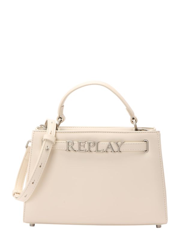 REPLAY REPLAY Ročna torbica  volneno bela