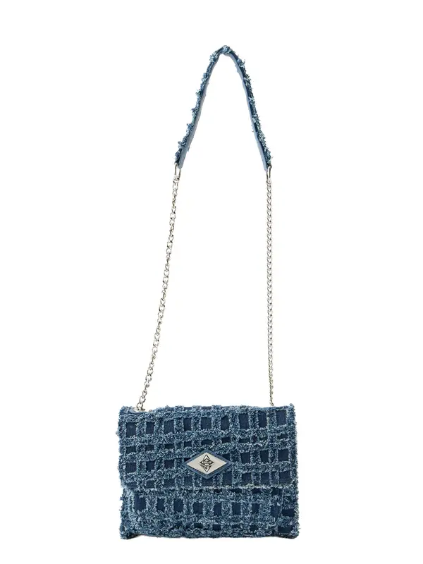 REPLAY REPLAY Torba za čez ramo  moder denim