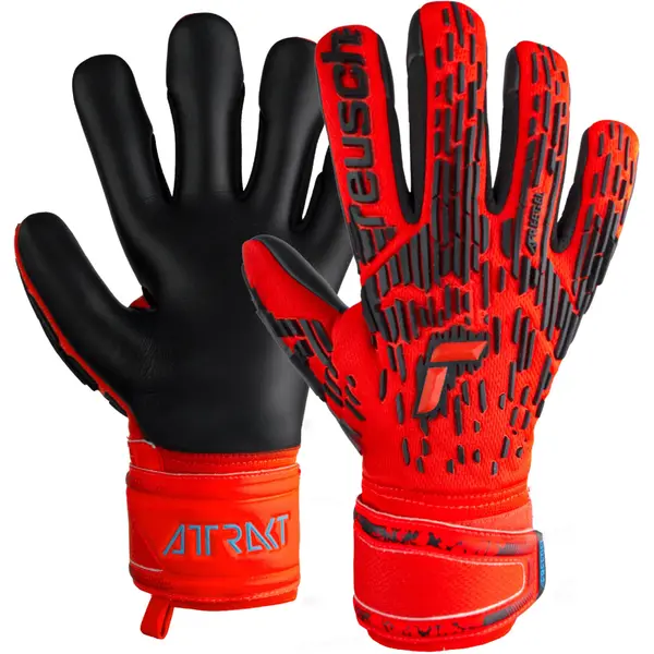 REUSCH REUSCH Športne rokavice 'Attrakt Freegel Silver'  ognjeno rdeča / črna