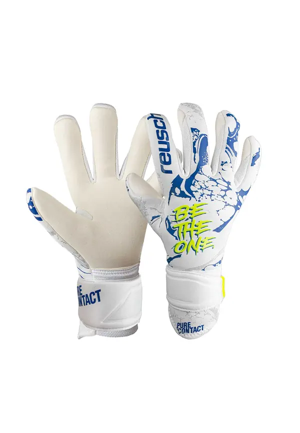 REUSCH REUSCH Športne rokavice 'Pure Contact Silver'  temno modra / rumena / bela