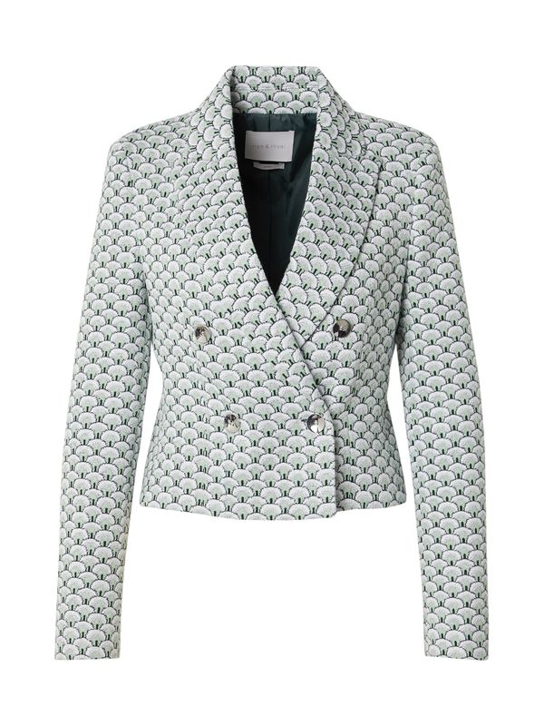 Rich & Royal Rich & Royal Blazer  svetlo zelena / temno zelena / srebrna / bela