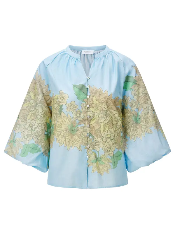 Rich & Royal Rich & Royal Bluza  modra / rumena / zelena