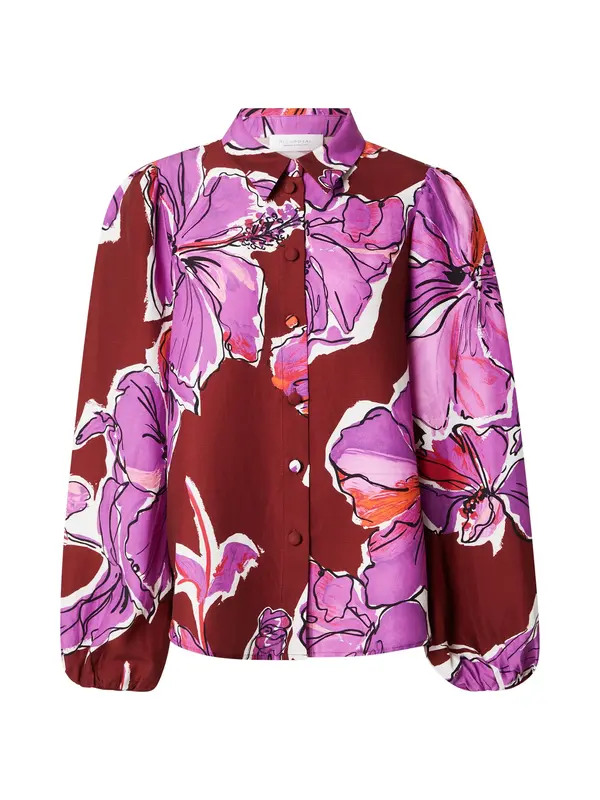 Rich & Royal Rich & Royal Bluza  roza / bordo / črna / bela