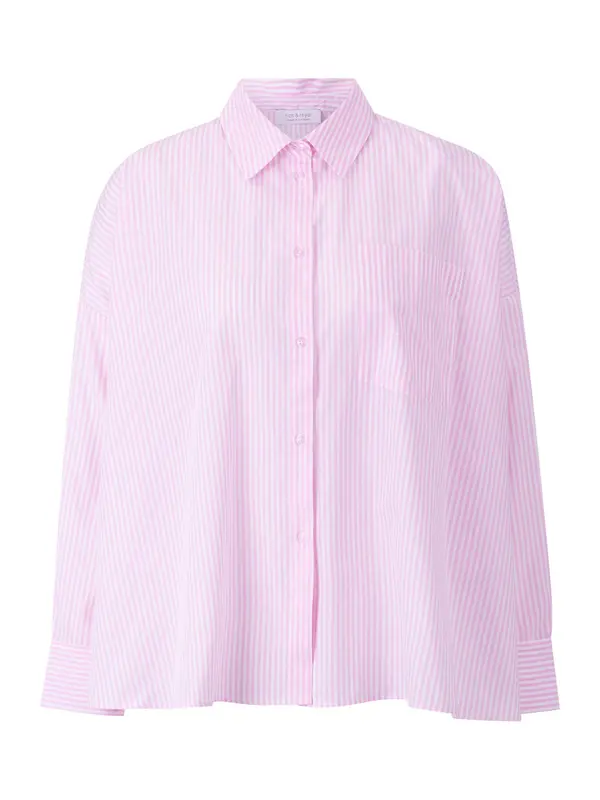 Rich & Royal Rich & Royal Bluza  svetlo roza / off-bela