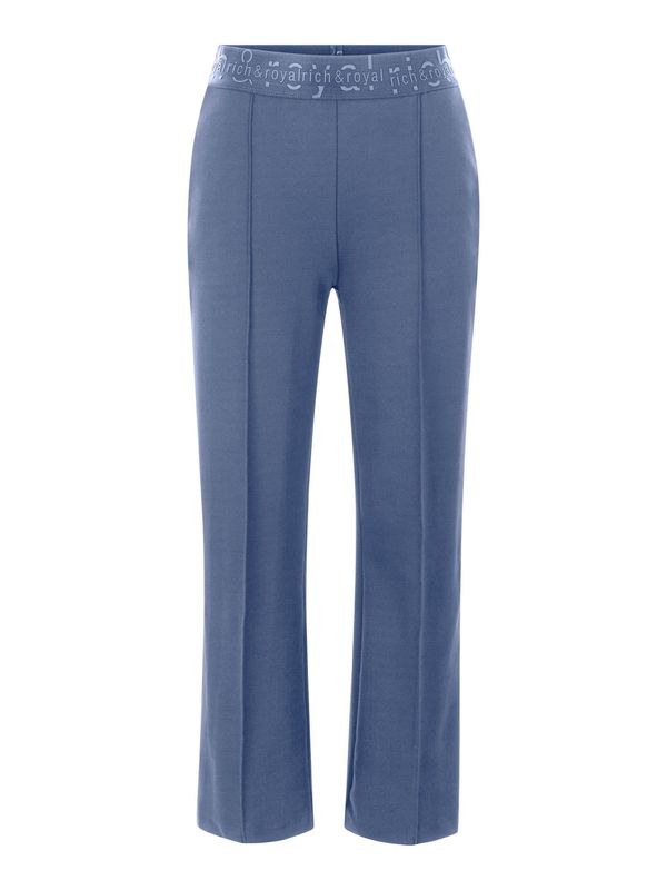 Rich & Royal Rich & Royal Hlače na rob  opal / golobje modra