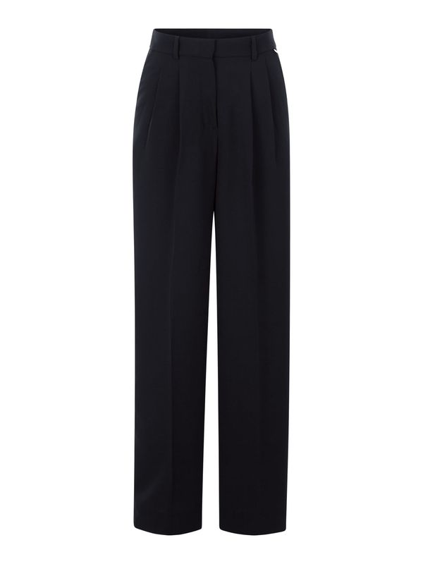 Rich & Royal Rich & Royal Hlače z naborki  črna