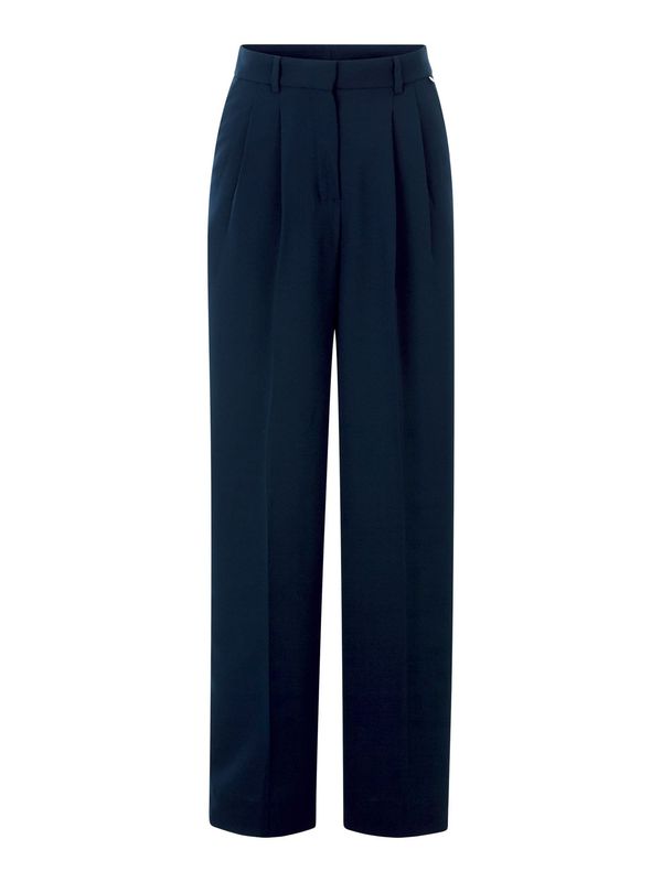 Rich & Royal Rich & Royal Hlače z naborki  temno modra