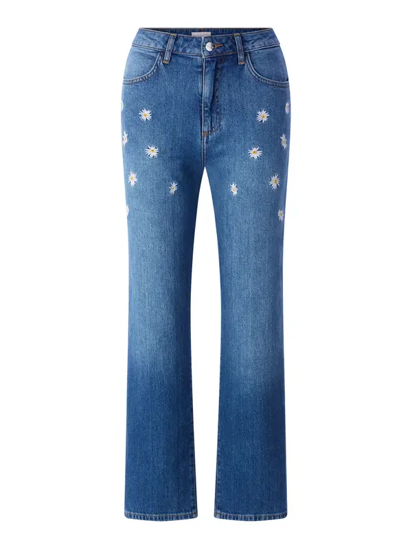 Rich & Royal Rich & Royal Kavbojke  moder denim / rumena / bela