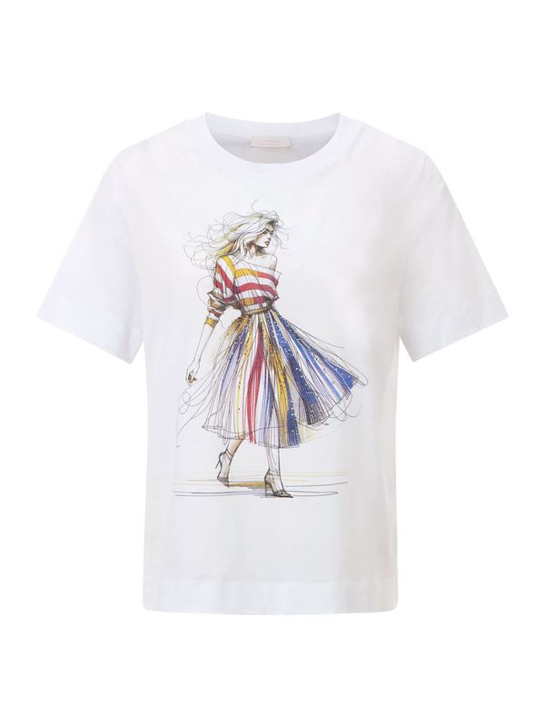 Rich & Royal Rich & Royal Majica  modra / rumena / rdeča / bela