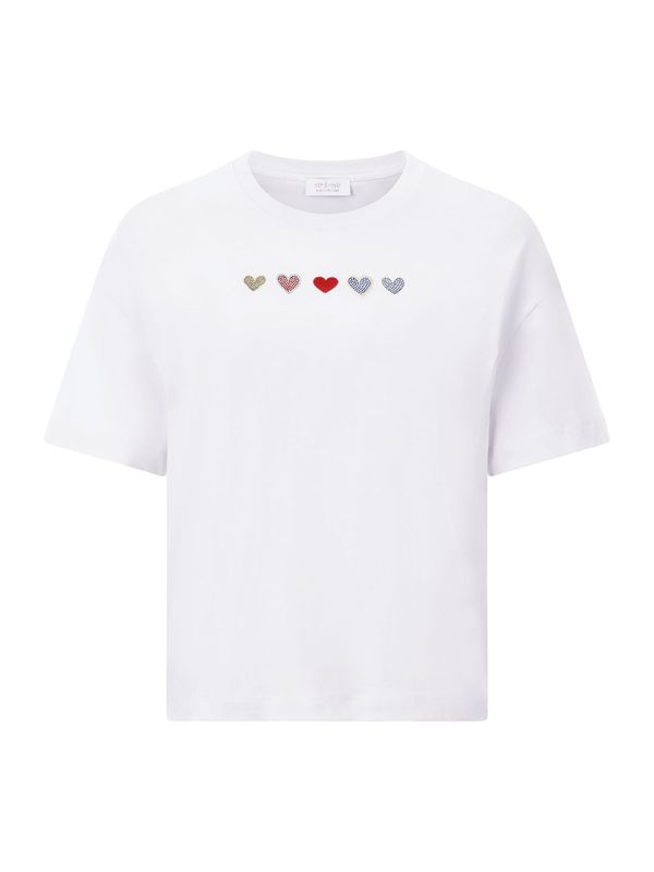 Rich & Royal Rich & Royal Majica  modra / zlata / temno rdeča / bela