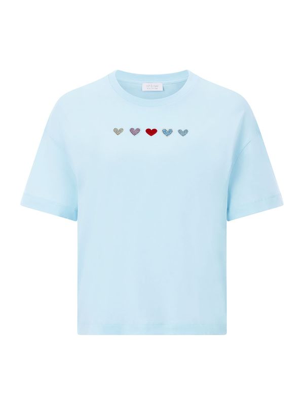 Rich & Royal Rich & Royal Majica  svetlo modra / zlata / lila / temno rdeča