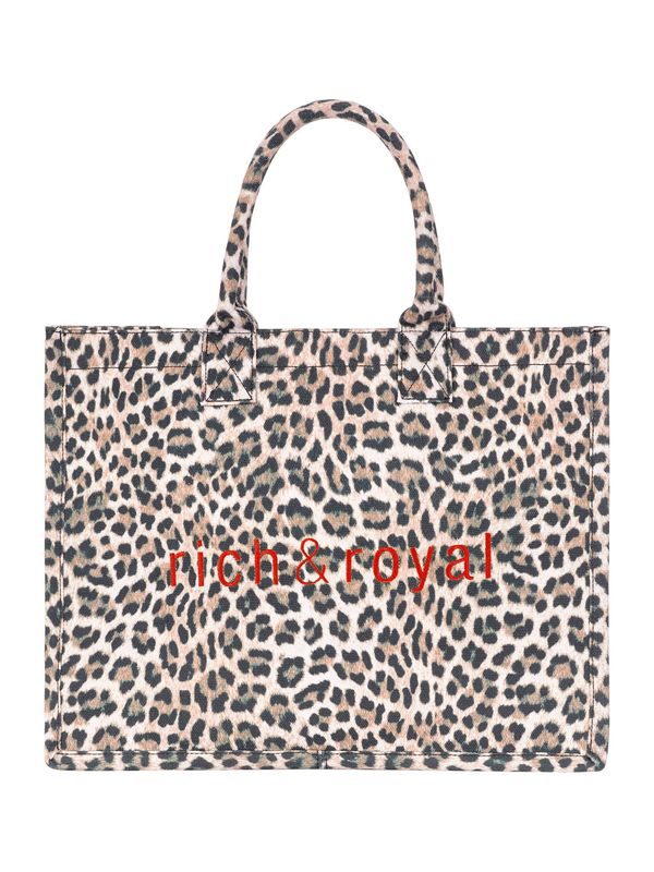 Rich & Royal Rich & Royal Nakupovalna torba  bež / rjava / črna