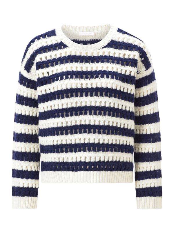 Rich & Royal Rich & Royal Pulover  temno modra / bela
