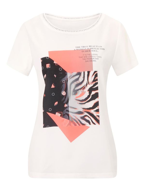 Rick Cardona by heine Rick Cardona by heine Majica  ecru / korala / črna / off-bela