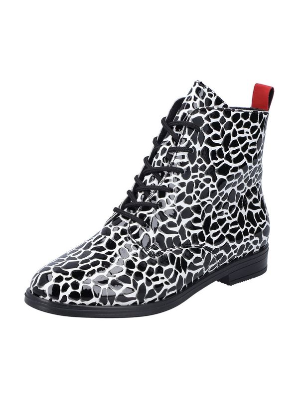 Rieker Rieker Gležnarji z vezalkami  črna / bela