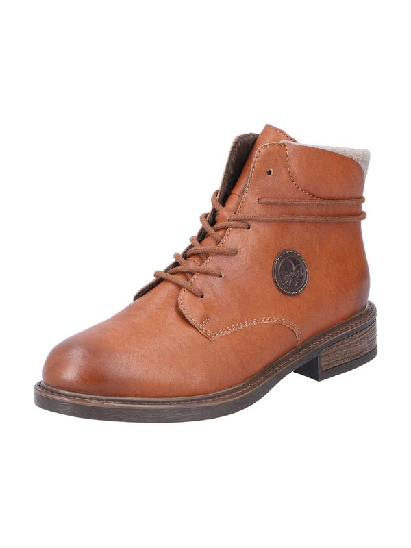 Rieker Rieker Gležnarji z vezalkami  konjak