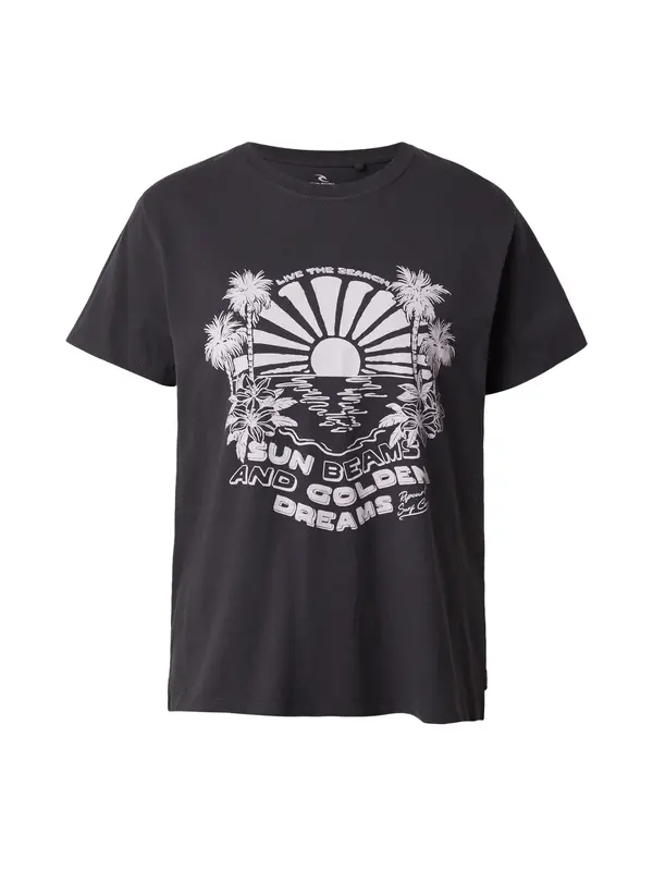 RIP CURL RIP CURL Majica 'SUN BEAMS'  bazaltno siva / bela