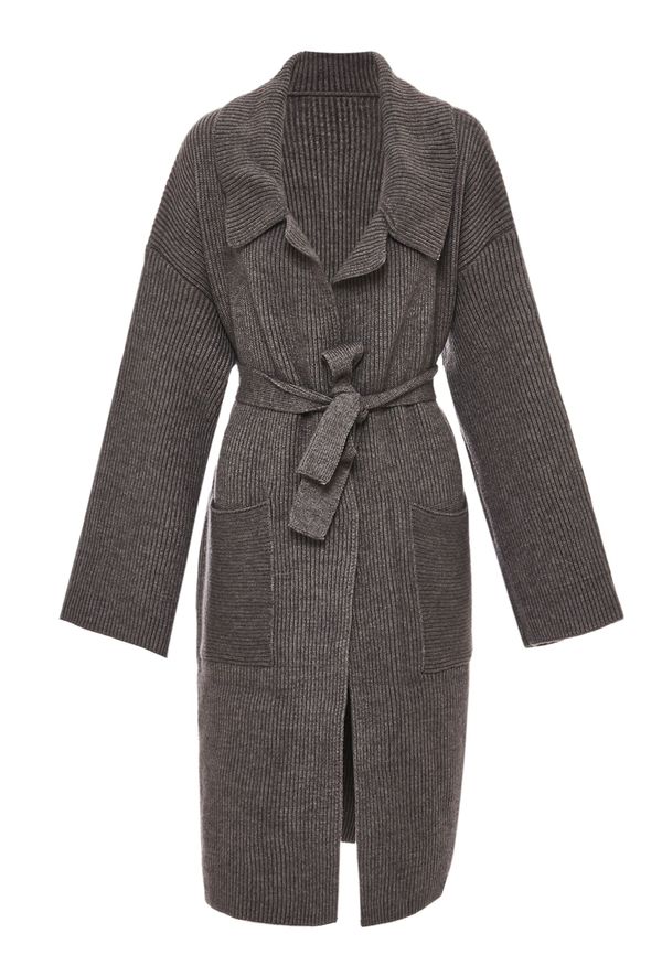 RISA RISA Pletena jopa  temno siva