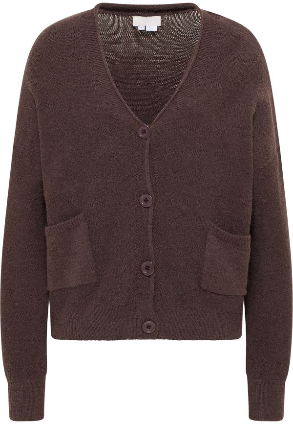 RISA RISA Pletena jopa 'Teylon'  temno rjava