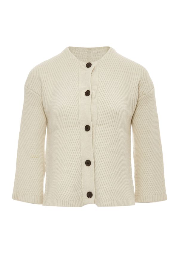 RISA RISA Pletena jopa  volneno bela