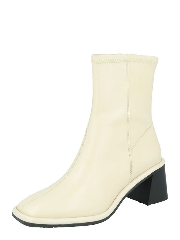 River Island River Island Gležnarji 'BLOCK HEEL ZIP SOCK BOOT'  ecru / črna