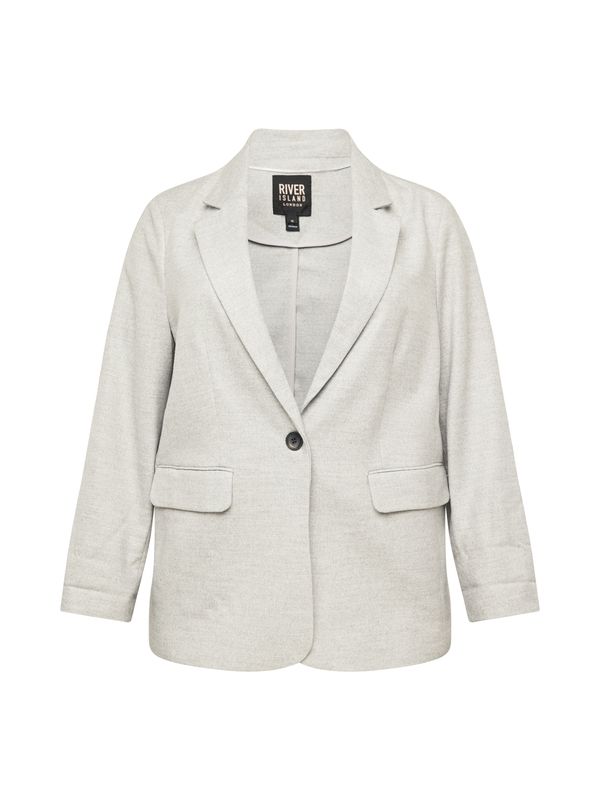 River Island Plus River Island Plus Blazer  svetlo siva