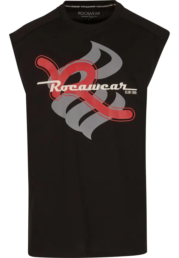ROCAWEAR ROCAWEAR Majica 'Sirene'  siva / rdeča / črna