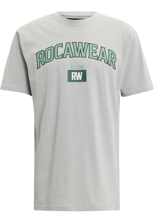 ROCAWEAR ROCAWEAR Majica  siva / trst / črna