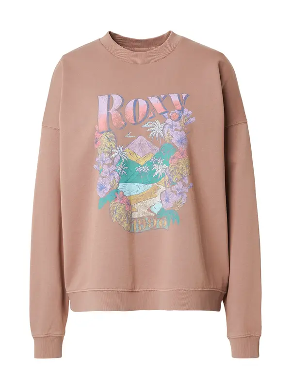 ROXY ROXY Majica 'LINEUP'  mokka / temno rumena / žad / majnica