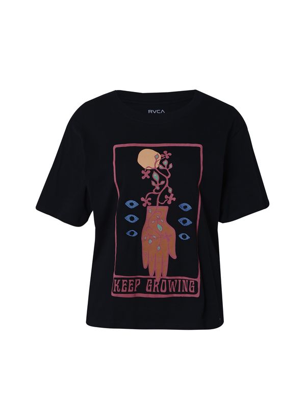 RVCA RVCA Majica 'KEEP GROWING'  svetlo modra / rumena / melona / črna