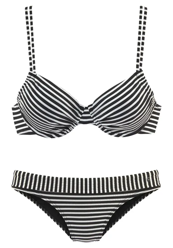 s.Oliver s.Oliver Bikini  črna / bela