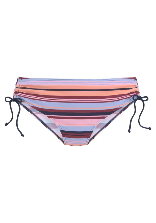 s.Oliver s.Oliver Bikini hlačke 'Pasta'  mornarska / golobje modra / marelica / roza