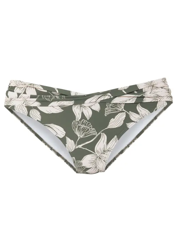 s.Oliver s.Oliver Bikini hlačke  temno zelena / bela