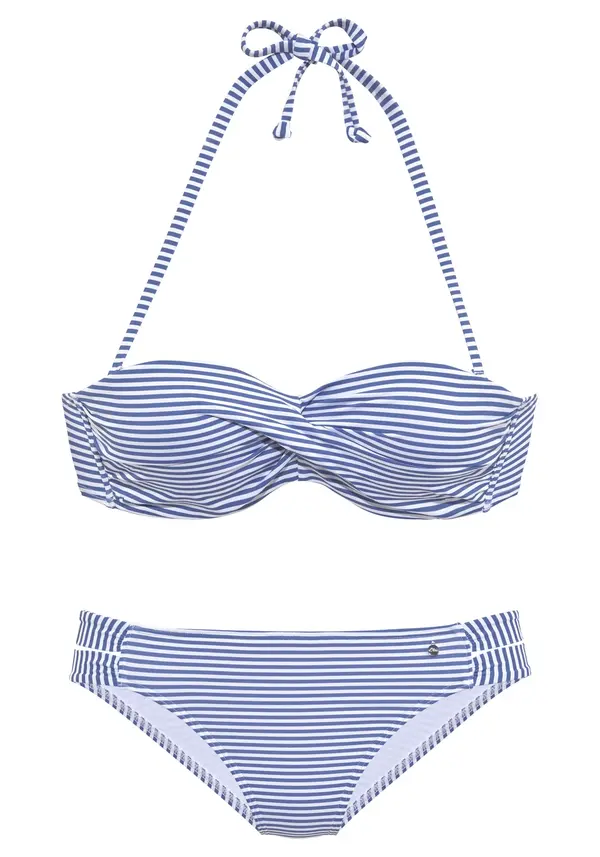 s.Oliver s.Oliver Bikini  kobalt modra / bela