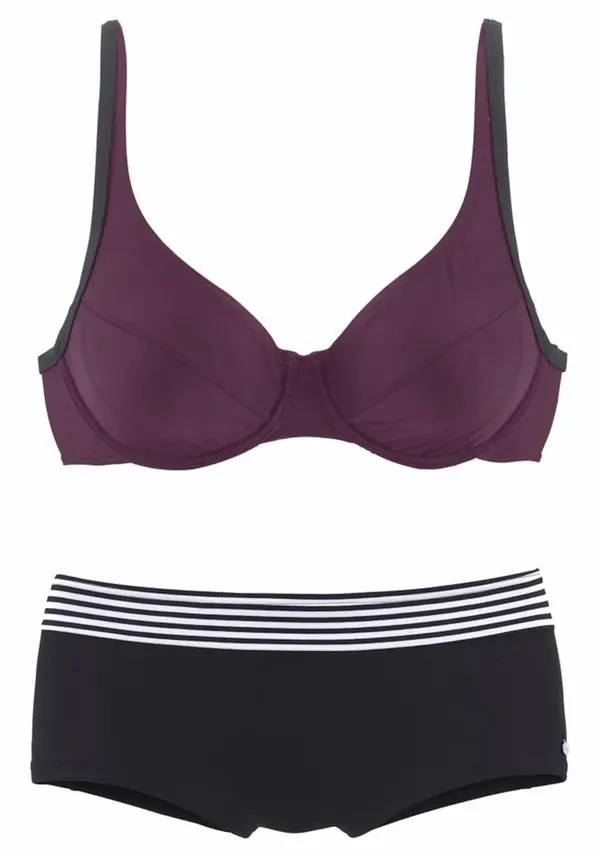 s.Oliver s.Oliver Bikini  lila / črna / bela