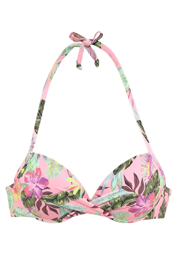 s.Oliver s.Oliver Bikini zgornji del  apno / zelena / lila / roza