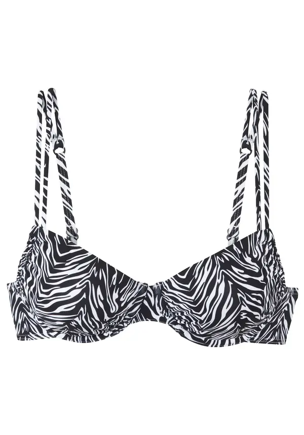 s.Oliver s.Oliver Bikini zgornji del  črna / bela