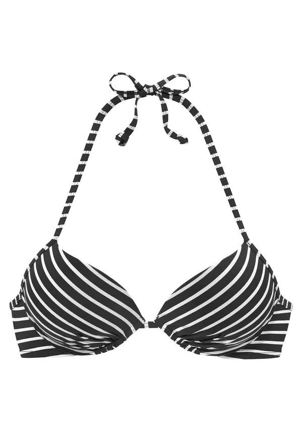 s.Oliver s.Oliver Bikini zgornji del  črna / bela